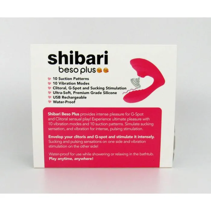Vibrators Shibari Shibari Beso Plus GSpot and Clitoral Vibrator Pink