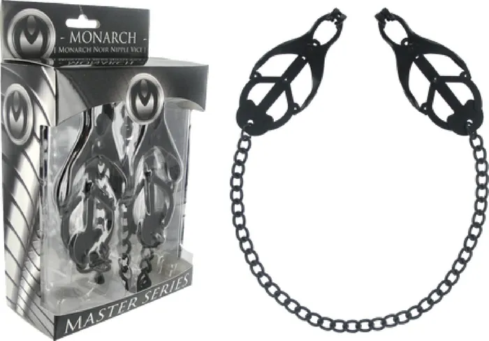 XR Brands Monarch Noir Nipple Vice Black Pleasure Adult Sex Toy Couples