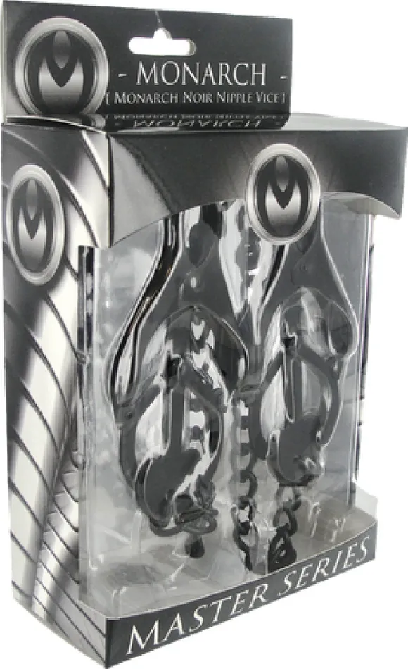 XR Brands Monarch Noir Nipple Vice Black Pleasure Adult Sex Toy Couples