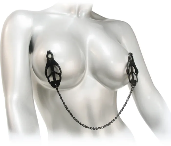 XR Brands Monarch Noir Nipple Vice Black Pleasure Adult Sex Toy Couples