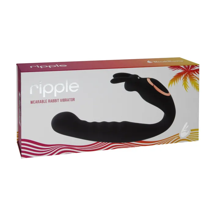 BEACH BUNNY Vibrators Wearable GSpot Vibe with Rabbit Ears Ripple