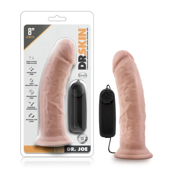 Female Sex Toys Blush Novelties Dr Skin Dr Joe 203 cm 8 Vibrating Dong