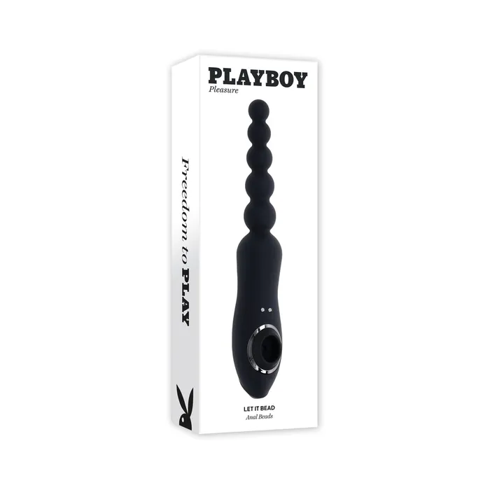 Playboy Female Sex Toys Playboy Let It Bead Rechargeable Flexible DualEnded Anal Vibe with Suction Playboy Female Sex Toys Playboy Let It Bead Rechargeable Flexible DualEnded Anal Vibe with Suction