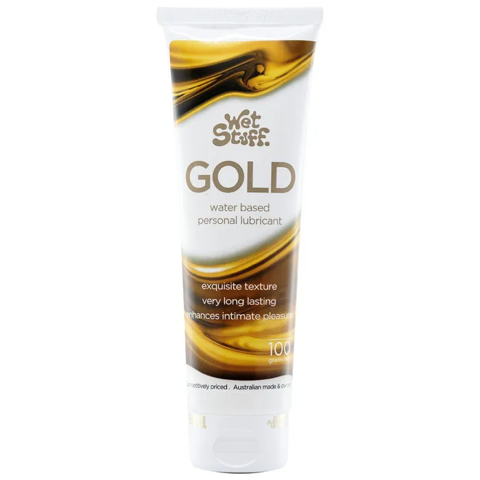 Wet Stuff Sexual Health Wellbeing Wet Stuff Gold 100g Tube Water Based Lubricant 100 gram Tube Wet Stuff Sexual Health Wellbeing Wet Stuff Gold 100g Tube Water Based Lubricant 100 gram Tube