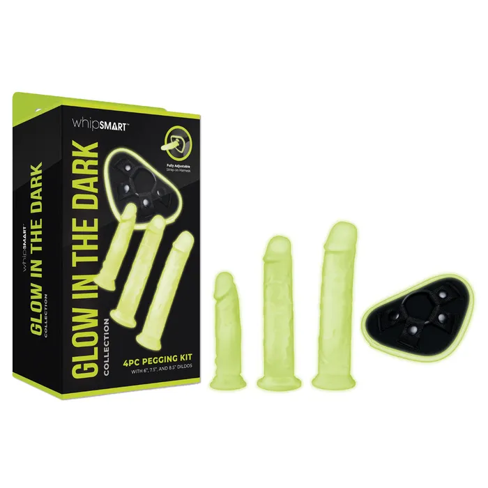 WhipSmart Glow In The Dark 4pc Pegging Kit Glow In Dark StrapOn Kit WhipSmart Female Sex Toys WhipSmart Glow In The Dark 4pc Pegging Kit Glow In Dark StrapOn Kit WhipSmart Female Sex Toys