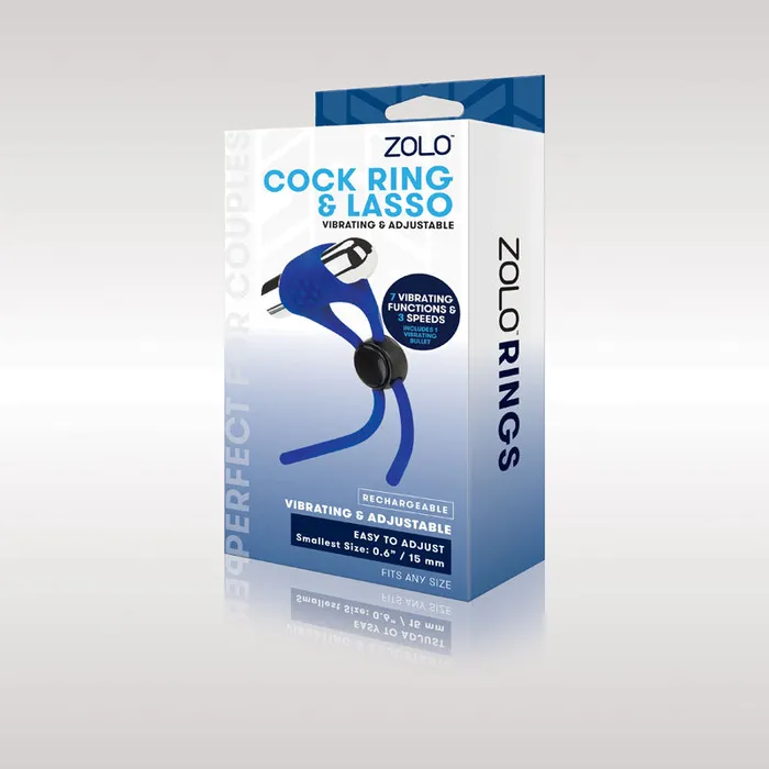 Zolo Zolo Rechargeable Cock Ring Lasso USB Rechargeable Adjustable Cock Ring Male Sex Toys Zolo Zolo Rechargeable Cock Ring Lasso USB Rechargeable Adjustable Cock Ring Male Sex Toys