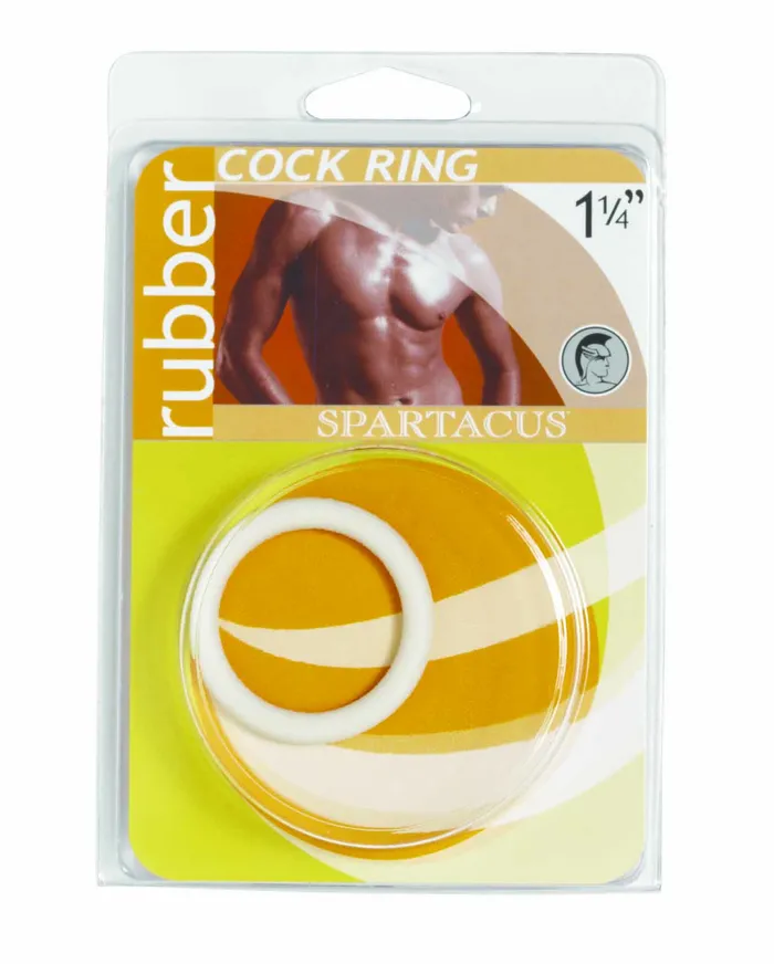 1 14in Soft C Ring White Spartacus Male Sex Toys