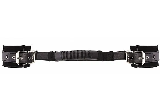 Adjustable Leather Handcuffs Black SHOTS AMERICA Restraints Adjustable Leather Handcuffs Black SHOTS AMERICA Restraints