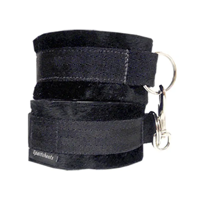 Anal Sport Sheets Soft Cuffs Black