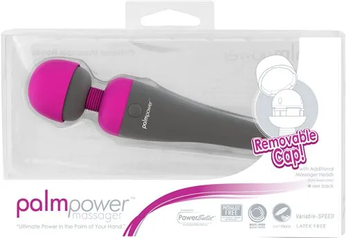 BMS Enterprises Anal Palm Power Massager Fuschia Plug In