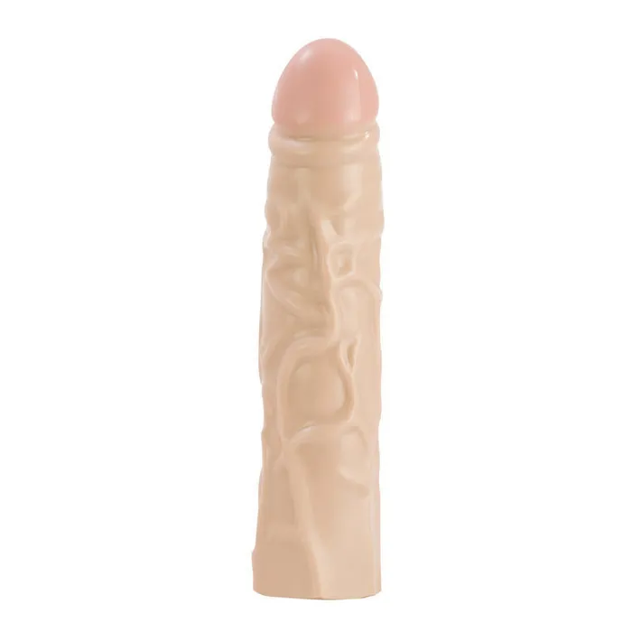 California Exotic Novelties Dildos Ivory Duo 85in Veined Chubby Dong