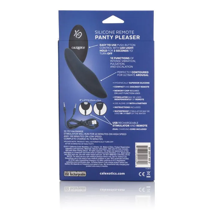 California Exotic Novelties Female Sex Toys Silicone Remote Panty Pleaser California Exotic Novelties Female Sex Toys Silicone Remote Panty Pleaser