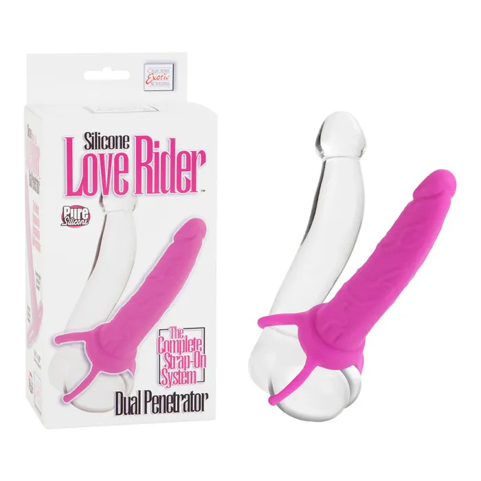 California Exotic Novelties Vibrators Love Riders Dual Penetrator Silicone Pink California Exotic Novelties Vibrators Love Riders Dual Penetrator Silicone Pink