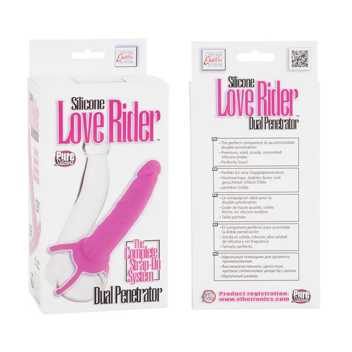 California Exotic Novelties Vibrators Love Riders Dual Penetrator Silicone Pink California Exotic Novelties Vibrators Love Riders Dual Penetrator Silicone Pink