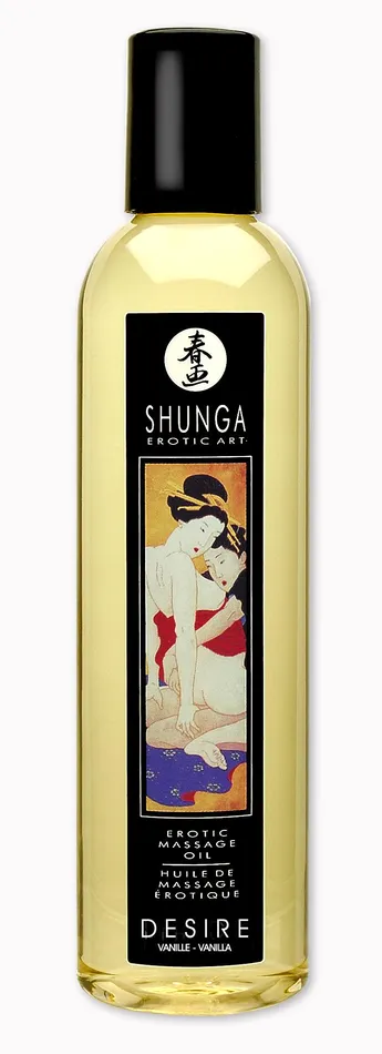 Couples Shunga Massage Oil DesireVanilla