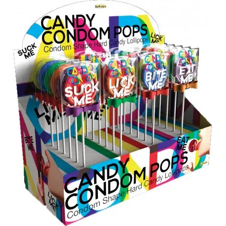 Dildos HOTT Products Candy Condom Pops Display