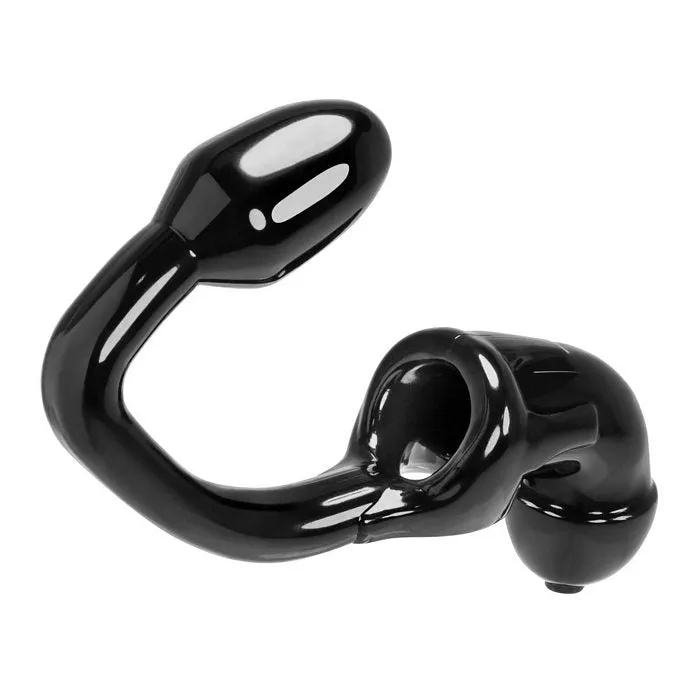 Dildos OXBALLS Tailpipe Cock Ass Lock Black