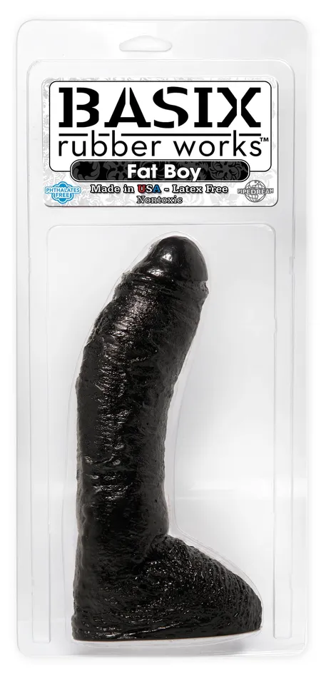 Dildos Pipedream Products Basix Rubber Works 10in Fat Boy Black
