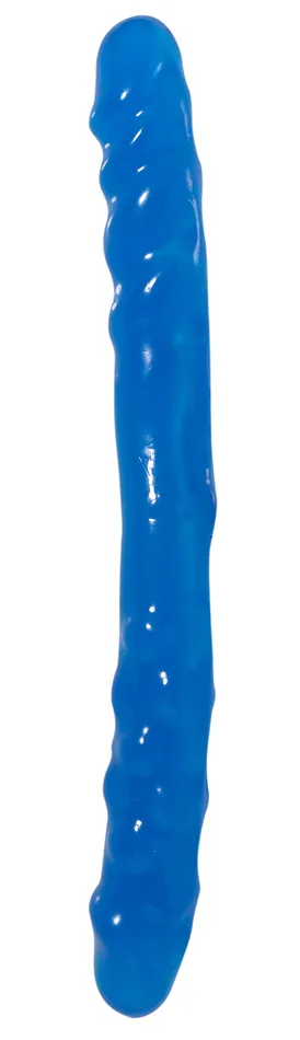 Dildos Pipedream Products Basix Rubber Works Blue 16in Double Dong
