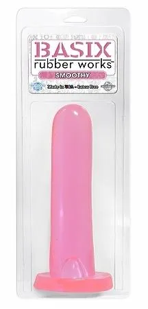 Dildos Pipedream Products Basix Rubber Works Smoothy Pink Dong