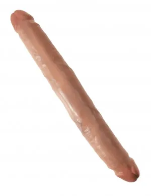Dildos Pipedream Products King Cock 12 Slim Double Dildo Tan 