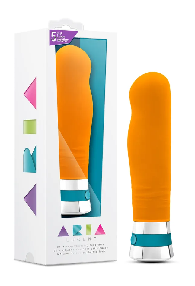 Female Sex Toys Aria Lucent Tangerine Orange Vibrator Blush Novelties