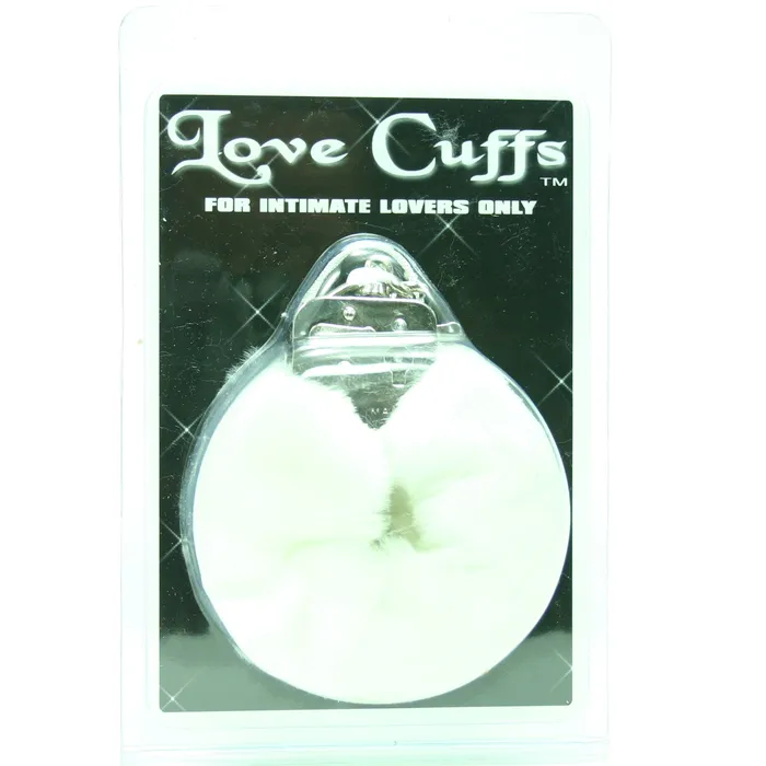 Golden Triangle Vibrators Love Cuffs Plush White