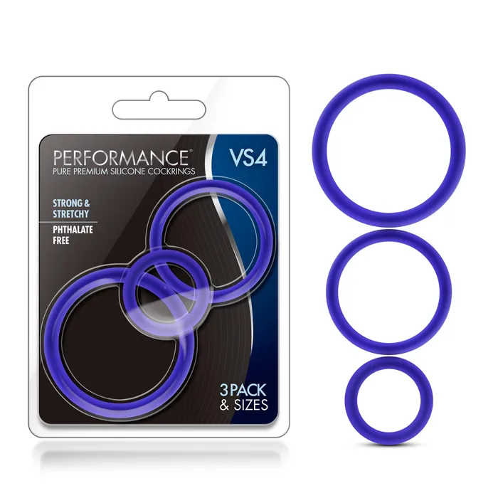 Male Sex Toys Performance VS4 Silicone Cock Ring Set Vee International