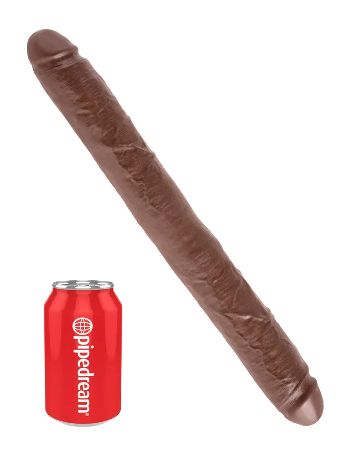 Pipedream Products Dildos King Cock 16in Thick Double Dildo Brown