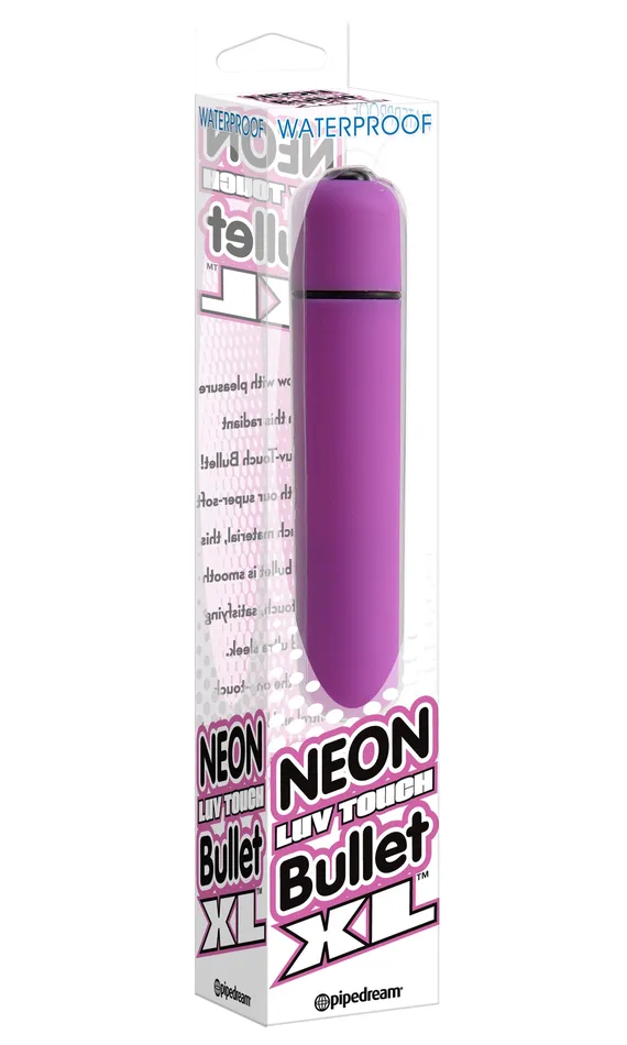 Pipedream Products Neon Luv Touch Bullet XL Purple Vibrators