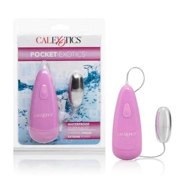 Pocket Exotics Silver Bullet Water Proof California Exotic Novelties Female Sex Toys Pocket Exotics Silver Bullet Water Proof California Exotic Novelties Female Sex Toys