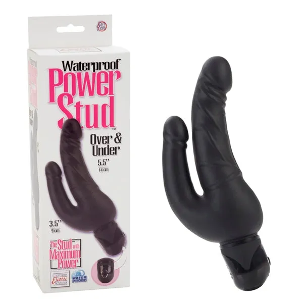 Power Stud Over Under WP Black California Exotic Novelties Anal