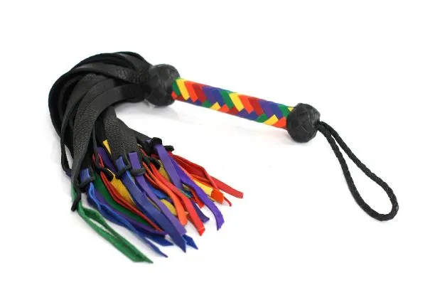 Pride Flogger Buffalo Falls Suede Tails AS Vibrators