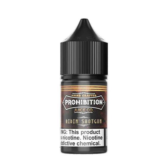 Prohibition Juice Co Ridin Shotgun 30ml Salt Nic EJuice LAST ONES PROHIBITION JUICE CO Vibrators Prohibition Juice Co Ridin Shotgun 30ml Salt Nic EJuice LAST ONES PROHIBITION JUICE CO Vibrators