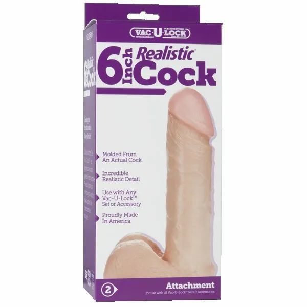 Realistic Dong 6in Doc Johnson Novelties Dildos