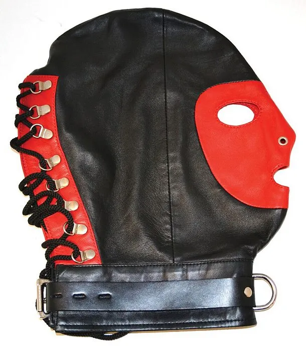 ROUGE GARMENTS Vibrators Mask WCollar BlackRed