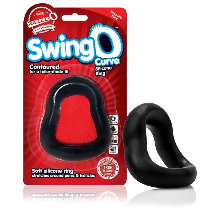 Screaming O Screaming O Swing O Curved Black CRing Anal