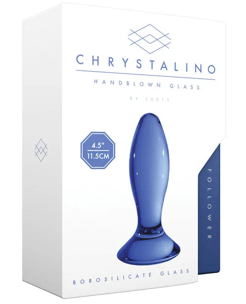 SHOTS AMERICA Vibrators Chrystalino Follower Blue