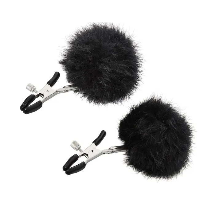 Sincerely Fur Nipple Clips Black Sport Sheets Anal