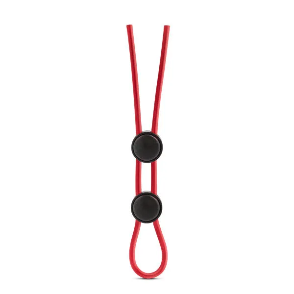 Stay Hard Silicone Double Loop Cock Ring Red Blush Novelties Male Sex Toys