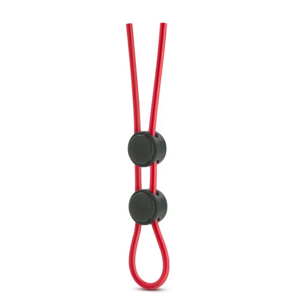 Stay Hard Silicone Double Loop Cock Ring Red Blush Novelties Male Sex Toys