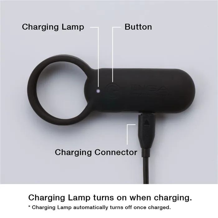TENGA Smart Vibrator Ring Black Vibrators