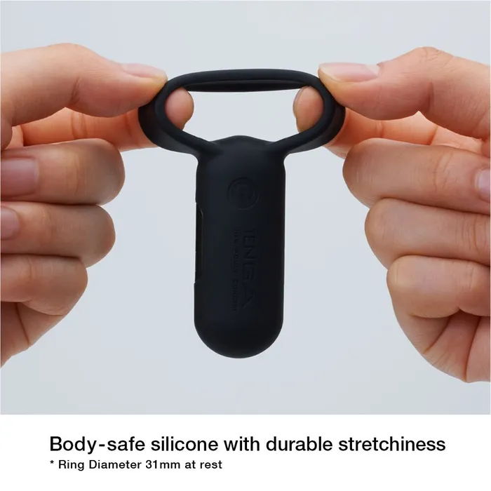 TENGA Smart Vibrator Ring Black Vibrators