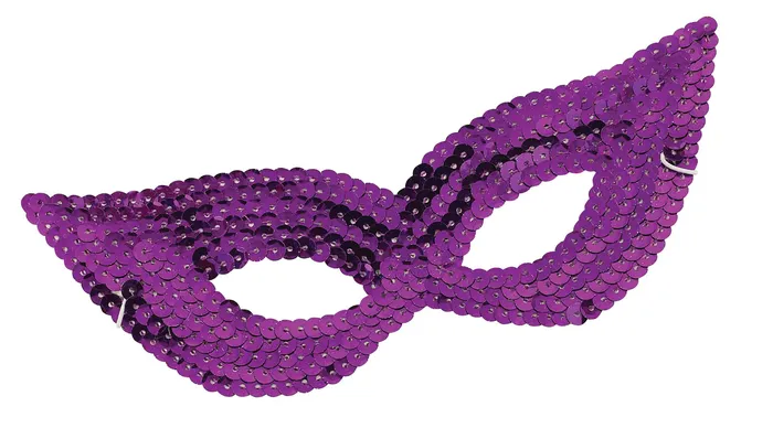 Vibrators Forum Novelty Sequin Eye Mask Purple