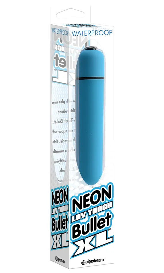 Vibrators Neon Luv Touch Bullet XL Blue Pipedream Products