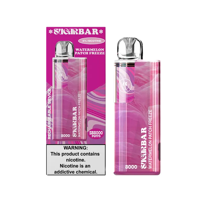 Vibrators Sugar Bar SB 8000 Puff Disposable CLEARANCE SUGAR BAR