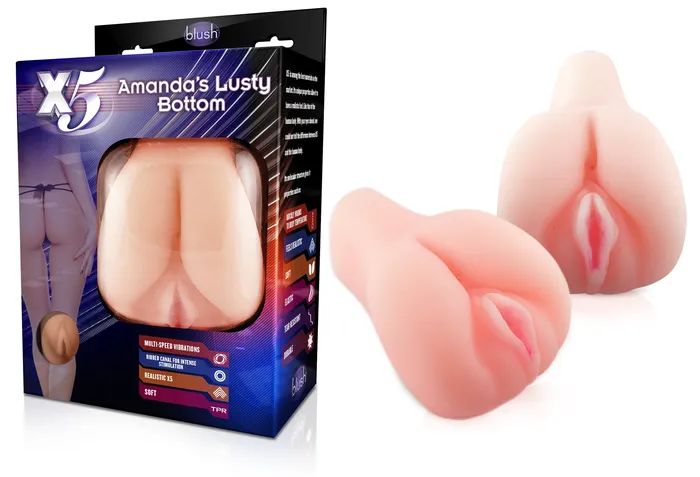 X5 Amandas Lusty Bottom Blush Novelties Vibrators