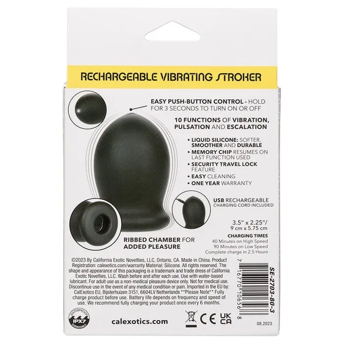 Boundless Rechargeable Vibrating Stroker Cal Exotics Male Sex Toys