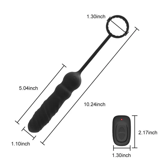 Levett Male Sex Toys Anal Bullet Vibrator Toys Cockring with Anal Plug