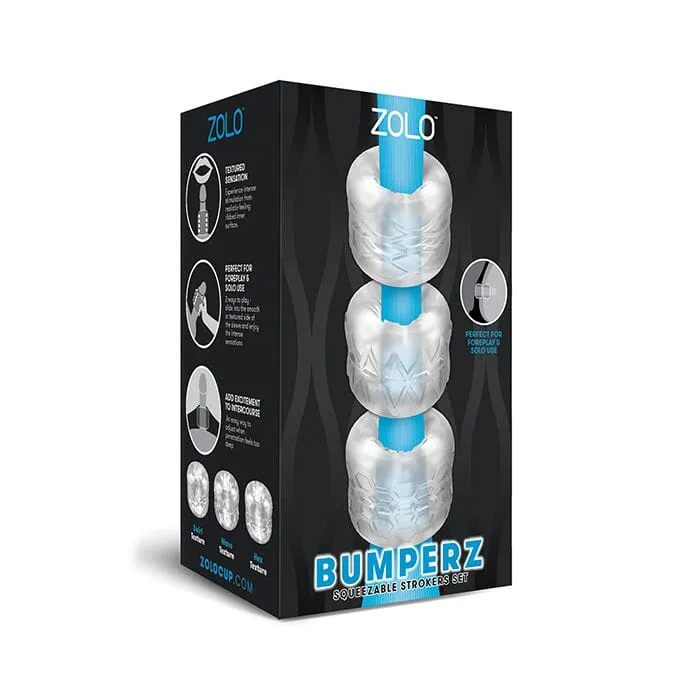 Male Sex Toys Bumperz Squeezable Stroker Buffer Set Zolo